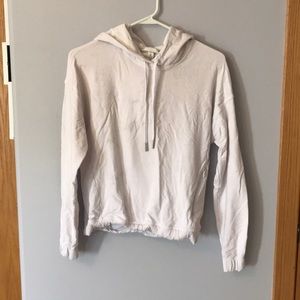 White lululemon cross back hoodie